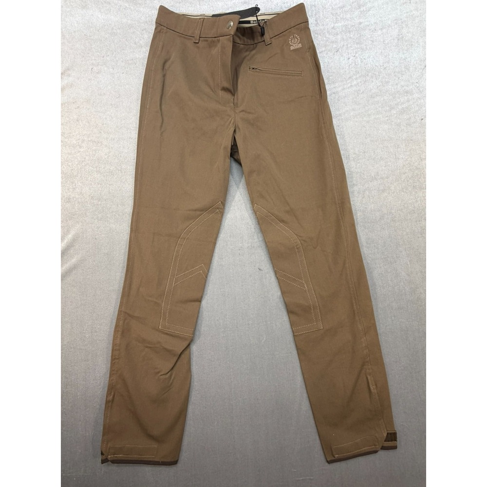 NWT Belstaff Tactical Cargo Pants Inside Knee Padded Adjustable Leg Cuff Brown S